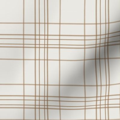 check fabric - plaid fabric -sfx1044 chipmunk