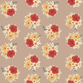 floral-beige