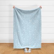 Paw prints light blue - medium scale