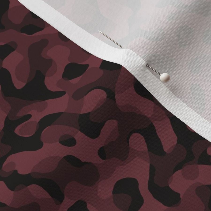 ★ GROOVY CAMO ★ Dark Burgundy Red - Tiny Scale / Collection : Disruptive Patterns – Camouflage Prints