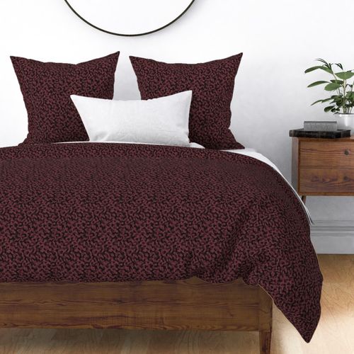 ★ GROOVY CAMO ★ Dark Burgundy Red - Tiny Scale / Collection : Disruptive Patterns – Camouflage Prints