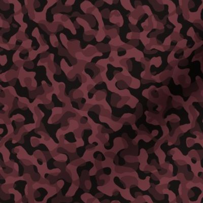 ★ GROOVY CAMO ★ Dark Burgundy Red - Tiny Scale / Collection : Disruptive Patterns – Camouflage Prints