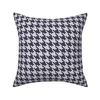 Dark Bluegray and White Houndstooth Plaid