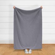 Dark Bluegray and White Houndstooth Plaid