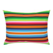 Orange Mexican Serape Blanket Stripes