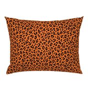 ★ LEOPARD PRINT in HALLOWEEN PUMPKIN ORANGE ★ Medium Scale / Collection : Leopard spots – Punk Rock Animal Print