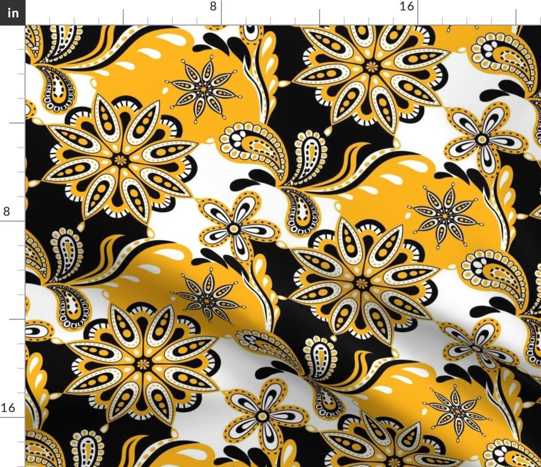 Yellow and Black Mandala-01