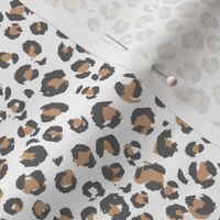 small Animal leopard Print - Faded regular tan on white ground