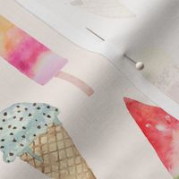 Summer Fun Pops - Watercolor Ice Cream and Popsicles