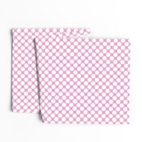 Polka Dot .75 in. pink, white