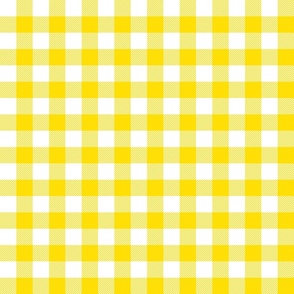 1" yellow gingham