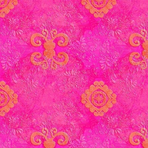 Rococo Sari Pink Orange