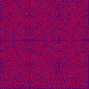 Friends 2 - Batik Style - Red & Purple