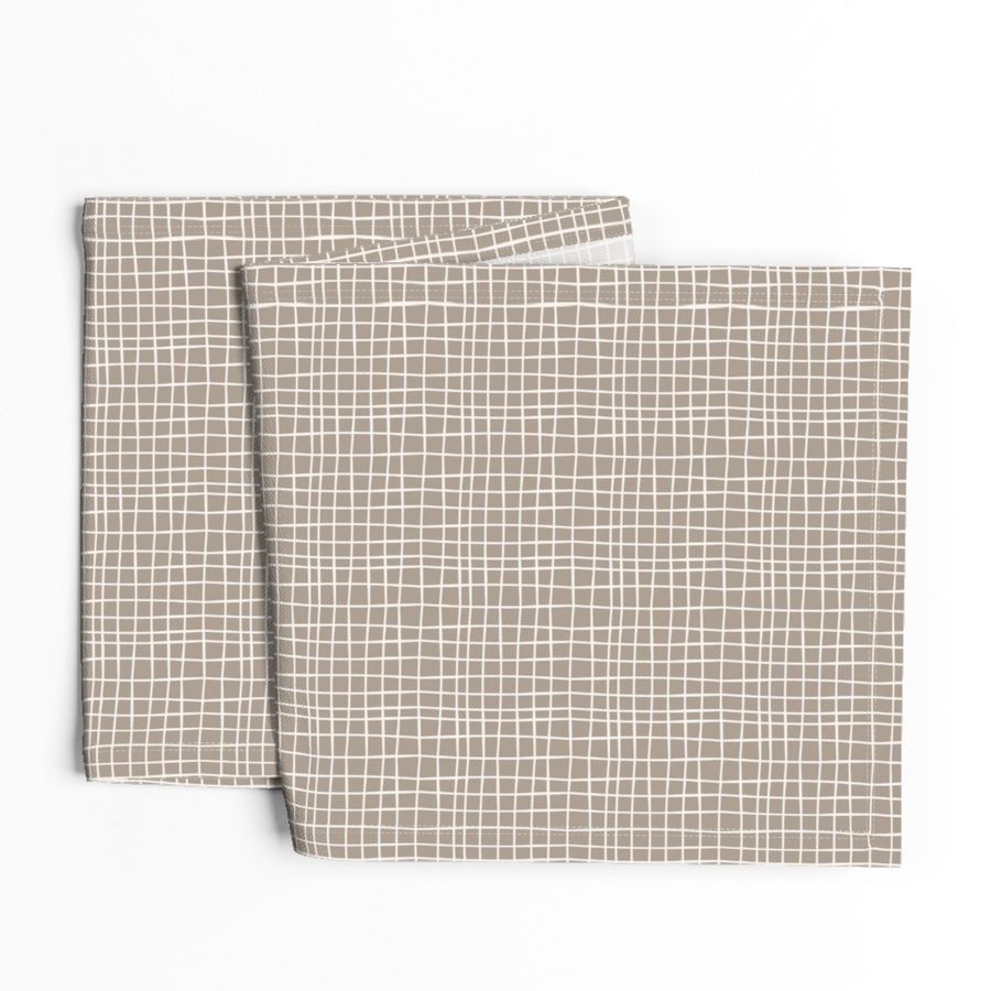 wavy grid // taupe