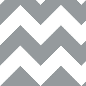 3" white gray chevron