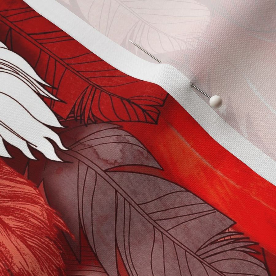 Red Rooster Feathers