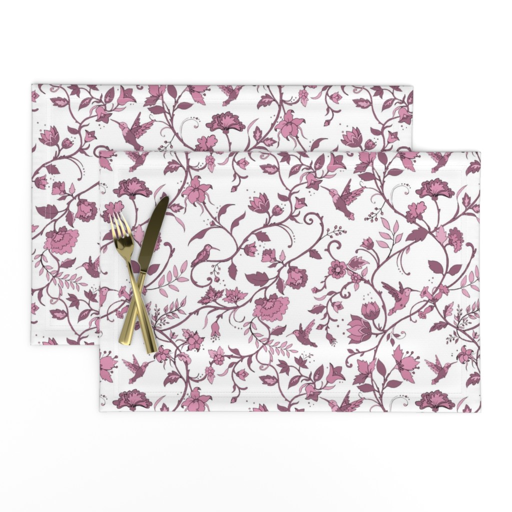 Hummingbird Chintz // rose taupe