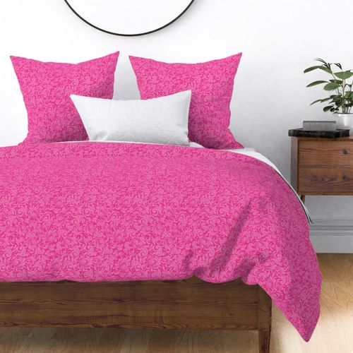 Medium Scale Damask - Hot Pink