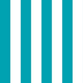 Large Teal Stripes