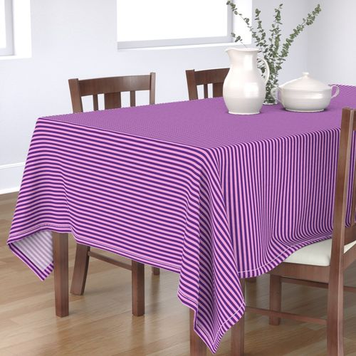 Horizontal Bengal Stripe Pattern - Grape and Fuchsia Blush