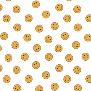 Smiley Face Wallpaper Fabric Wallpaper And Home Decor Spoonflower