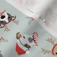 Santa Pups on Mist, Medium Scale