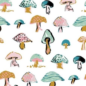 Pastel Mushrooms