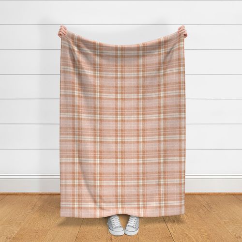 warm neutrals - fall plaid - blush -  LAD21