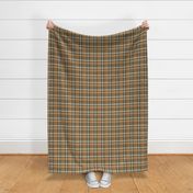 (small scale) neutral plaid - fall plaid in copper/green - LAD21