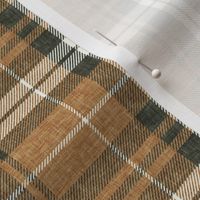 (small scale) neutral plaid - fall plaid in copper/green - LAD21