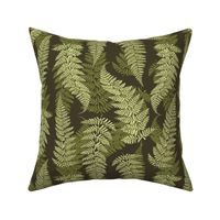 Forest Ferns Dark Green