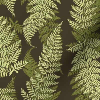 Forest Ferns Dark Green