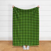 Lime Green Buffalo Check Plaid