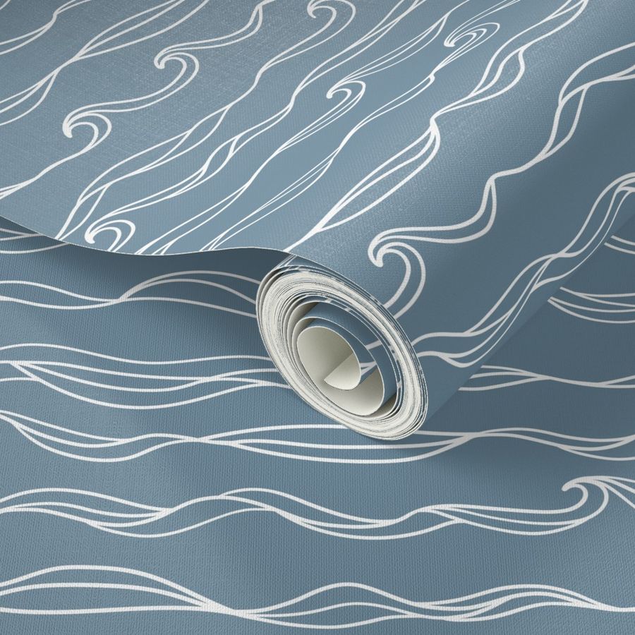 Ocean Waves with White Waves (Smaller Scale)