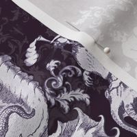 ROCOCOTE DE LA MER - DARK PURPLE, PATTERNED 