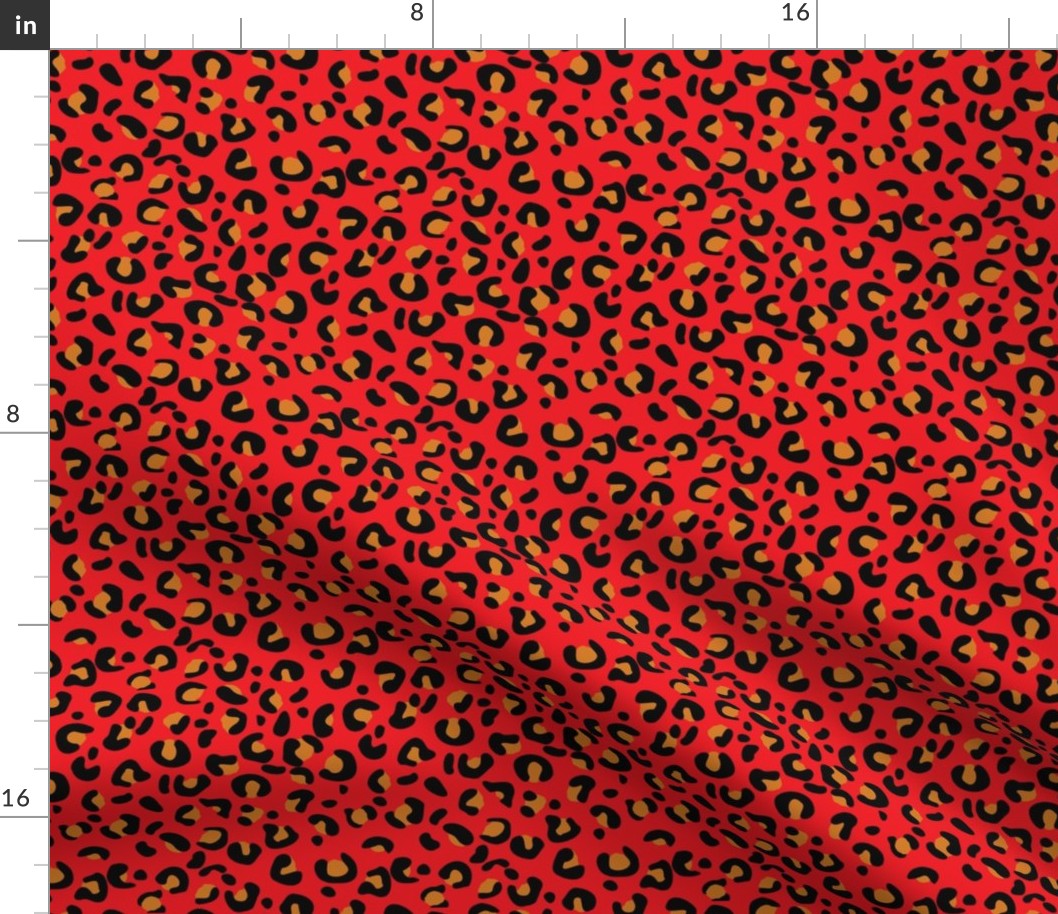 Leopard Print-Red