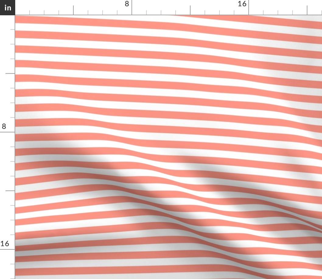 peach stripes 1/2"