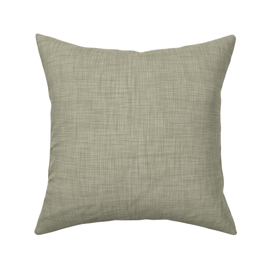 Sage Green {Modern Linen Texture} Muted Green Classic Faux Texture Linen Look