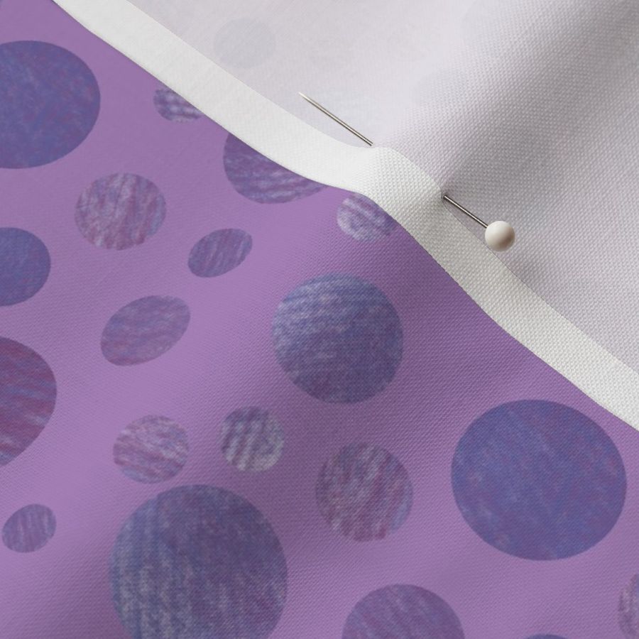 Lavender Textured Polka Dots