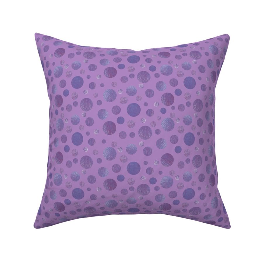 Lavender Textured Polka Dots