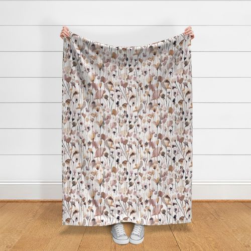 Wild flowers botanical Neutral Medium BestSellingShams2023