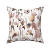 Wild flowers botanical Neutral Medium BestSellingShams2023