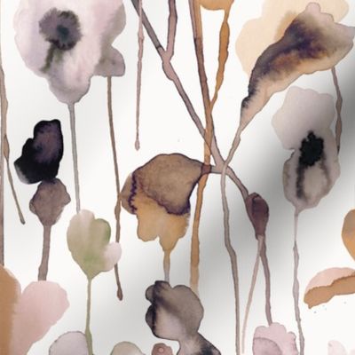 Wild flowers botanical Neutral Medium BestSellingShams2023