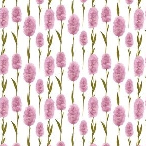 Pink Fluffy Flowers Pattern