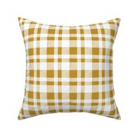 Offset Plaid - Mustard and White