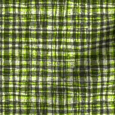 Black and White and Lime Yellow Green Hemp Rope Texture Plaid Squares Black 000000 White FFFFFF and Electric Lime Green D4FF00 Bold Modern Abstract Geometric