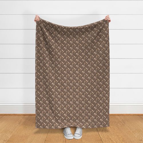 ( small ) boho floral, brown 