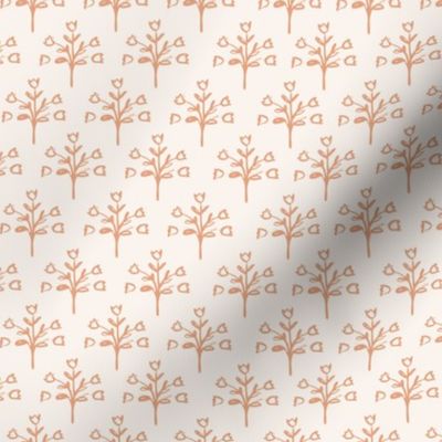 floral clamshell wallpaper peach