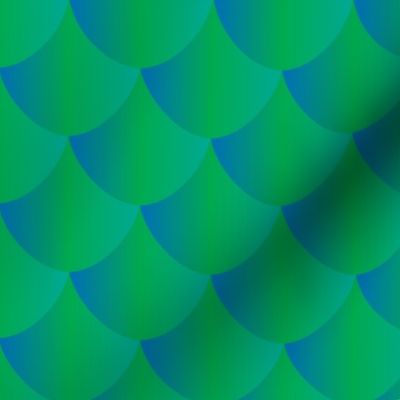 Fish Scales-Blue Green