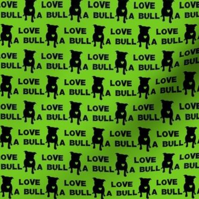 Love a bull, green